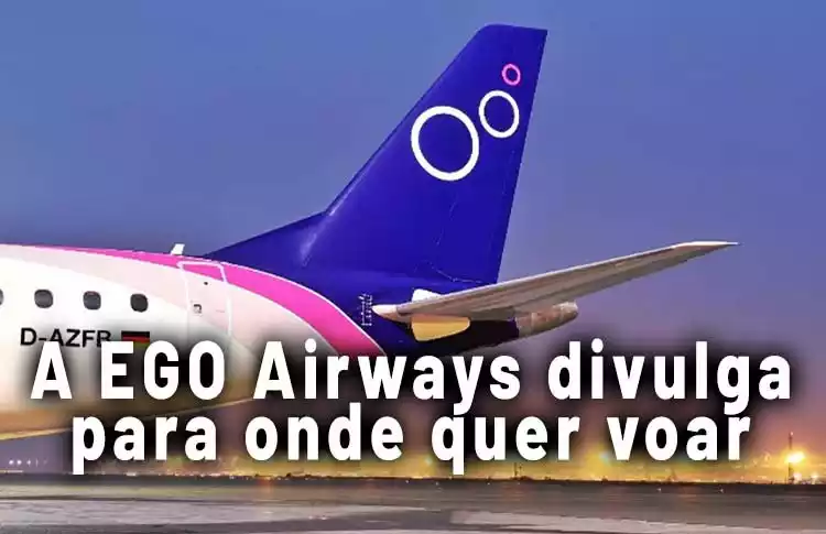 A startup italiana EGO Airways divulga para onde quer voar